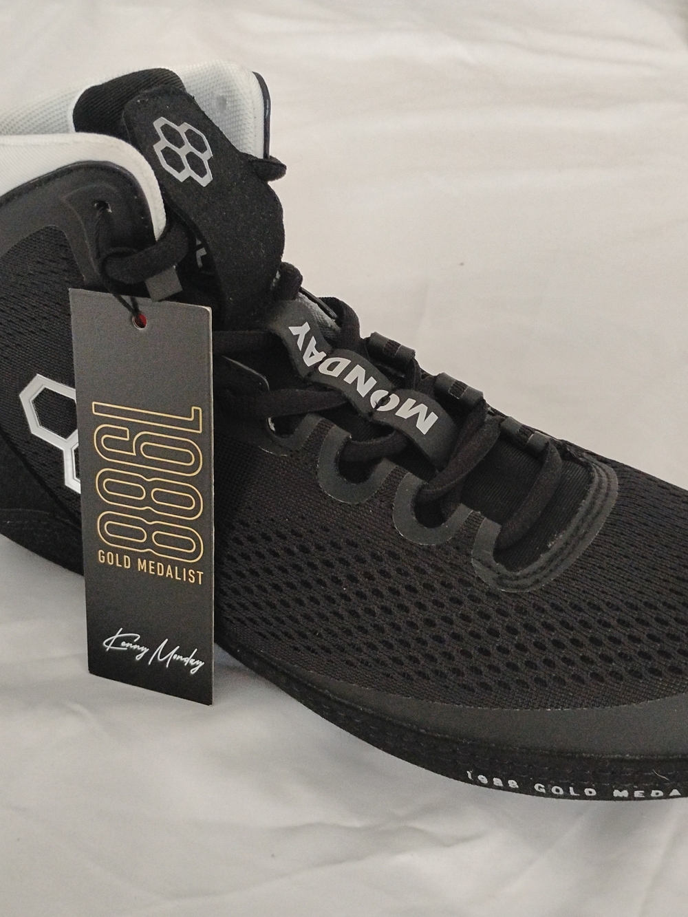 NEW RUDIS Men's Size 11.5 "Kenny Monday" Black Wrestling Shoes